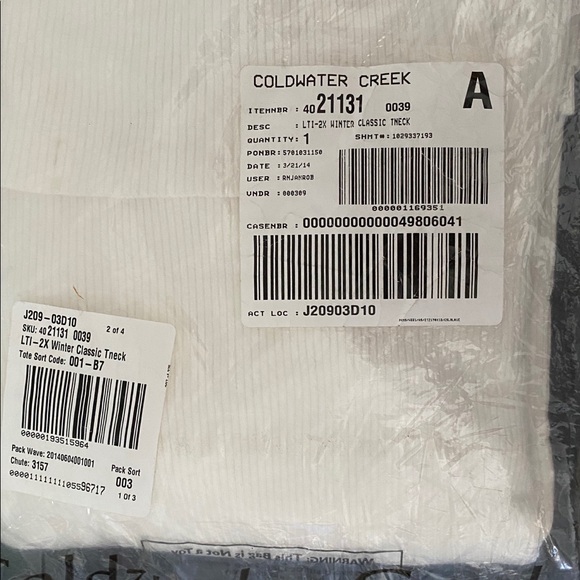 Coldwater Creek woman’s Turtleneck 2X 20-22 new - Picture 4 of 9